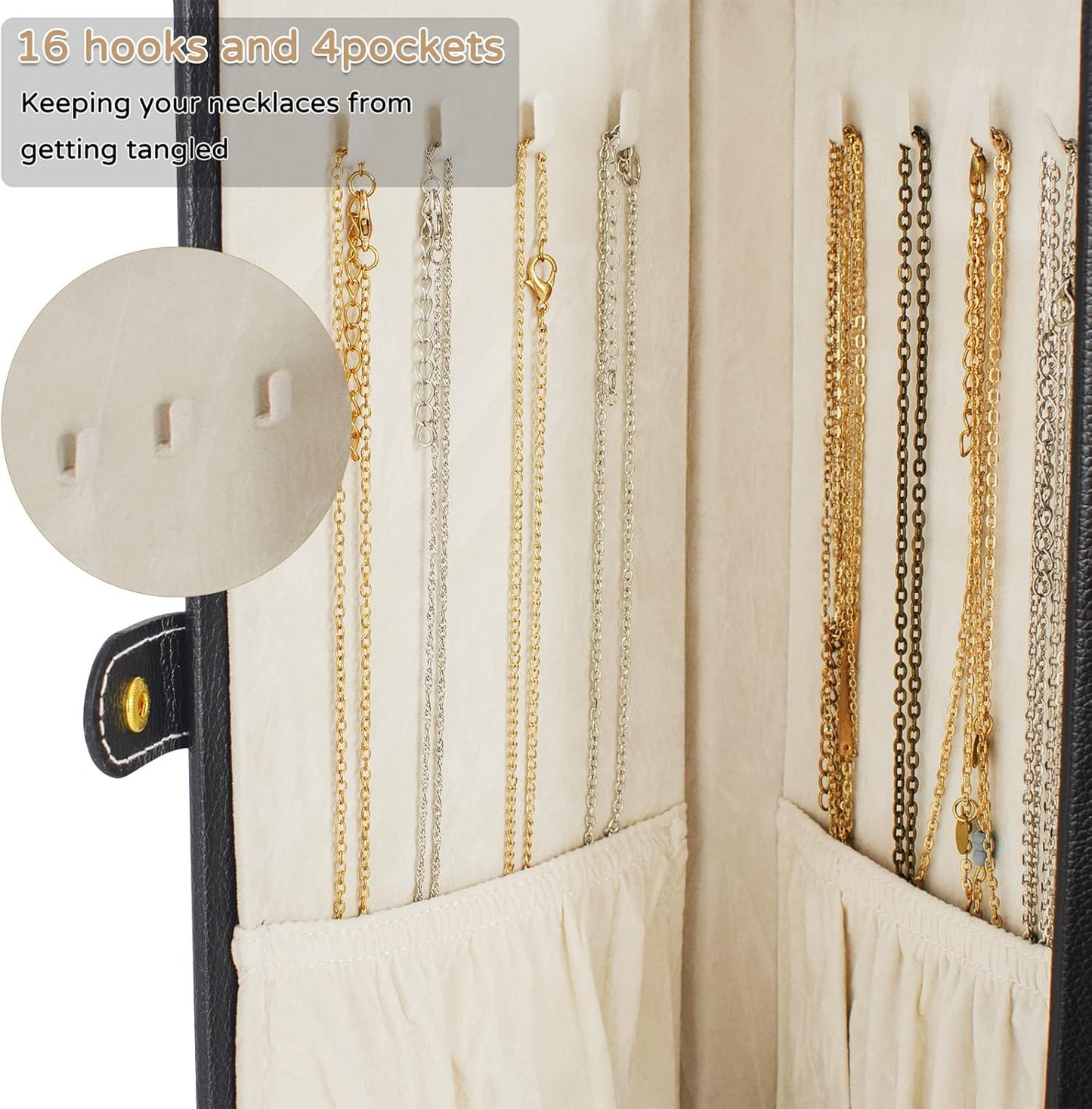 Huge Jewelry Box Organizer Functional Lockable, Large Leather Jewelry Storage Case for Women Girls Ring Necklace Earring Bracelet Holder Organizer with Mirror