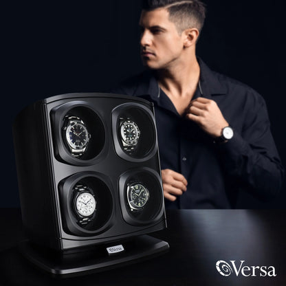 Automatic Quad Watch Winder - Black