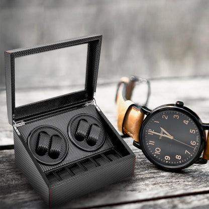 4+6 Watch Winders Automatic Rotation Display Boxes Storage Case Organizer USA