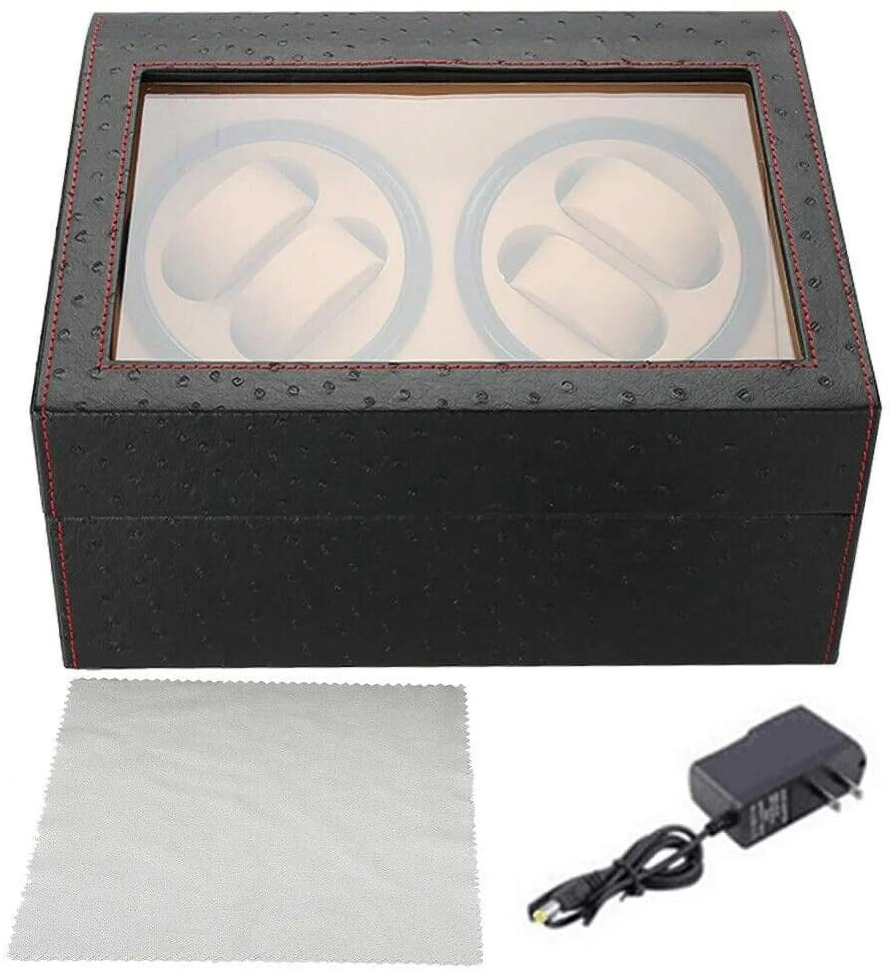 4+6 Automatic Watch Display Box Leather Watch Winder Storage Case for Christmas,Birthday, and New Year'S Gift