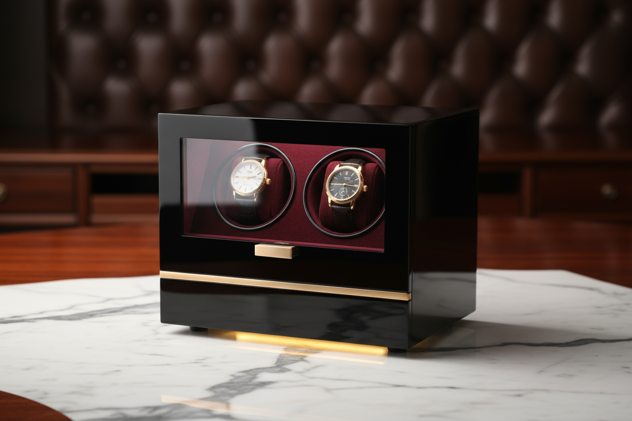 watch winder in luxury backround